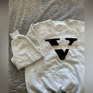 Vanderbilt University grey logo crewneck sweatshirt